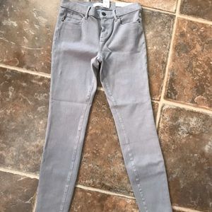 LOFT Skinny Gray Performance Denim Leggings